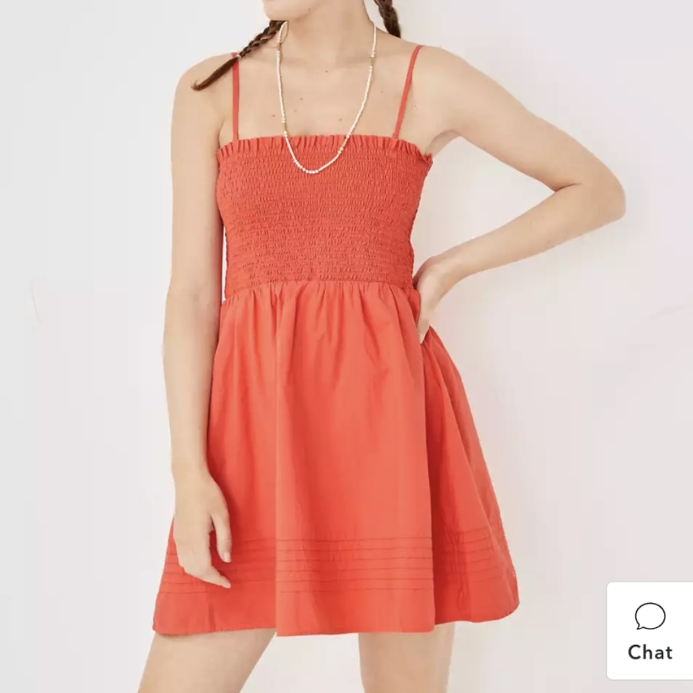 AEO Smockin' on Sunshine Convertible Strapless mini dress